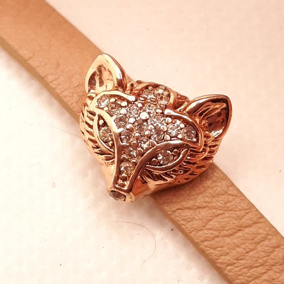 Fossil Rose Gold Pave Fox Head Bracelet - Picture 3 of 10